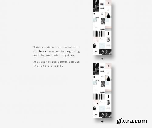 CreativeMarket - Instagram PUZZLE template - Minimal 3593334