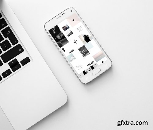 CreativeMarket - Instagram PUZZLE template - Minimal 3593334