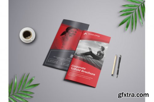 Corporate Trifold Brochure template