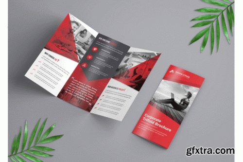 Corporate Trifold Brochure template