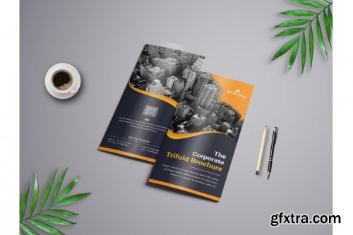 Corporate Trifold Brochure template