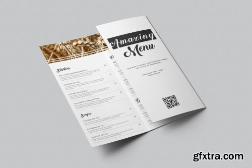 TriFold Food Menu Brochure Template