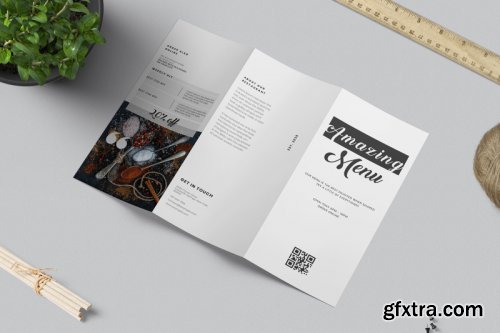 TriFold Food Menu Brochure Template