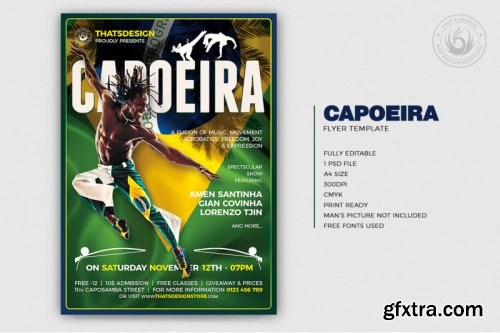 Capoeira Flyer Template