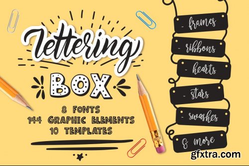 CreativeMarket - Lettering box Creative collection 3621961