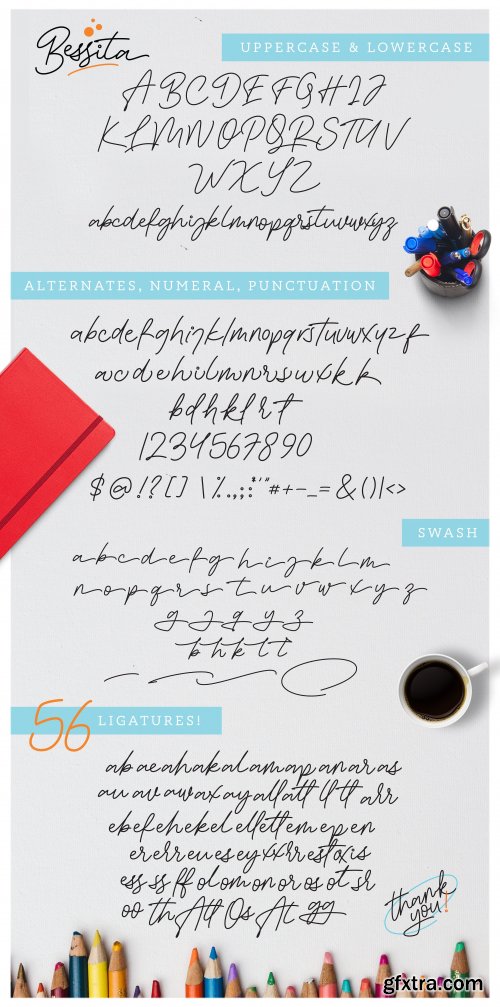 CreativeMarket - Bessita - Handwritten Font 3495680