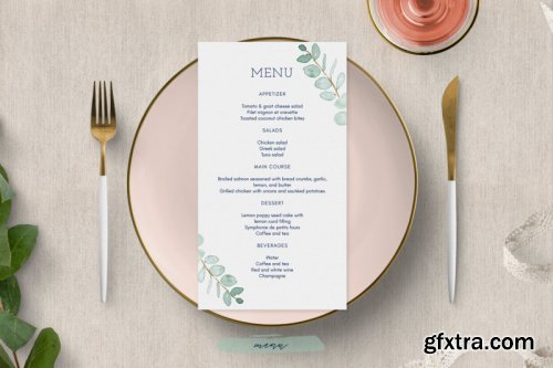 Eucalyptus Wedding Invitation Suite