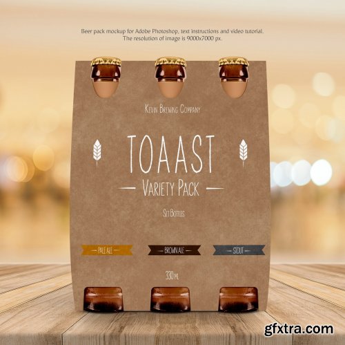 CreativeMarket - Beer Pack Mockup 3628492