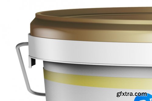 CreativeMarket - Plastic Paint Bucket Mockup 10L 3616183