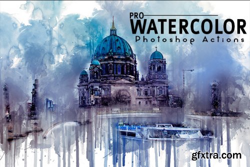 Pro Watercolor Photoshop Actions