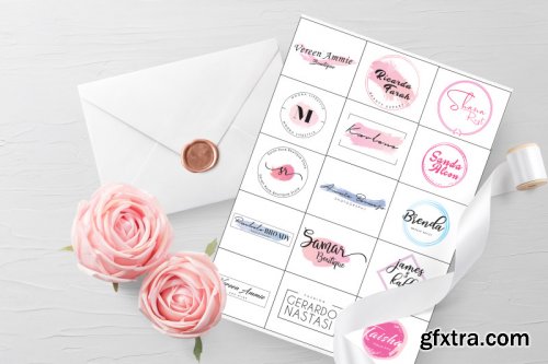 100 Feminine Logos