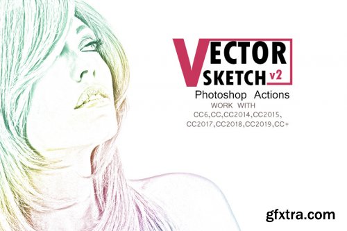 Vector Sketch V2 Photoshop Action