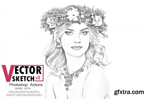 Vector Sketch V2 Photoshop Action