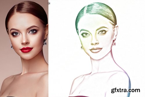 Vector Sketch V2 Photoshop Action