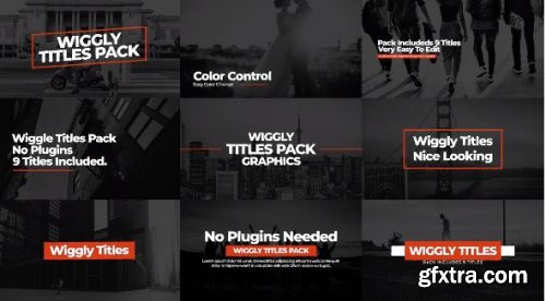 Wiggly Titles Pack V1 - Premiere Pro Templates 204631