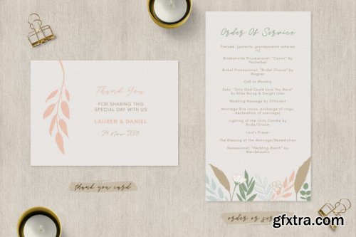 Spring Wedding Invitation Suite