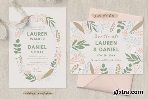 Spring Wedding Invitation Suite