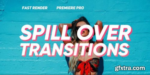 Spill Over Transitions - Premiere Pro Templates 206253