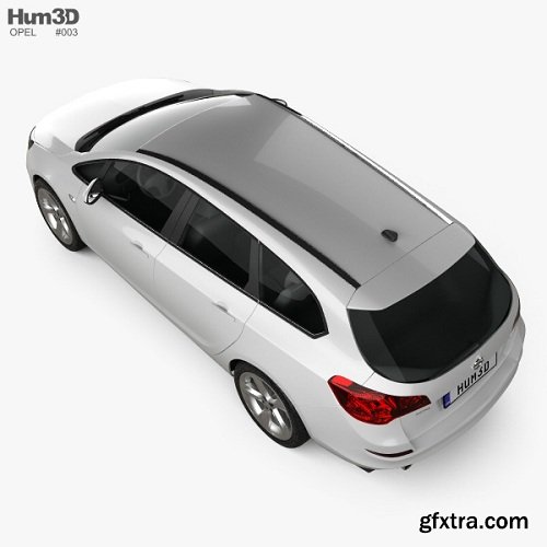 Opel Astra J Tourer 2011 3D model