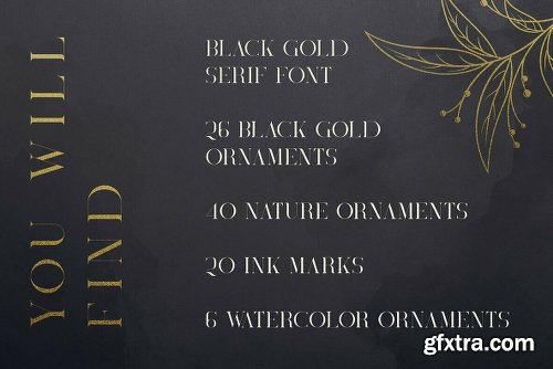 Black Gold Font Family - 2 Fonts