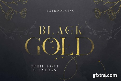 Black Gold Font Family - 2 Fonts