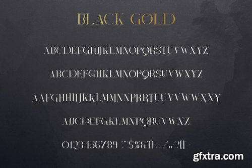 Black Gold Font Family - 2 Fonts