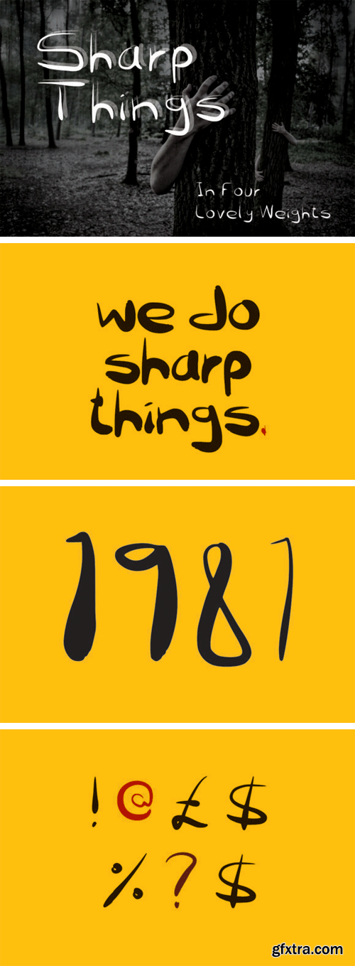 Sharp Things Font