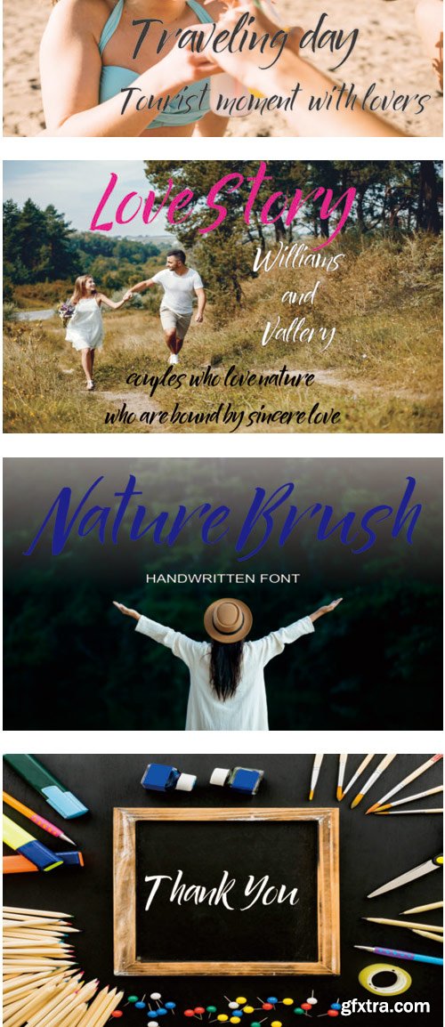 Nature Brush Font