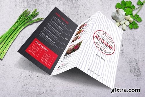 Elegant Trifold Food Menu Bundle