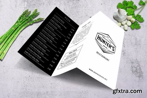 Elegant Trifold Food Menu Bundle