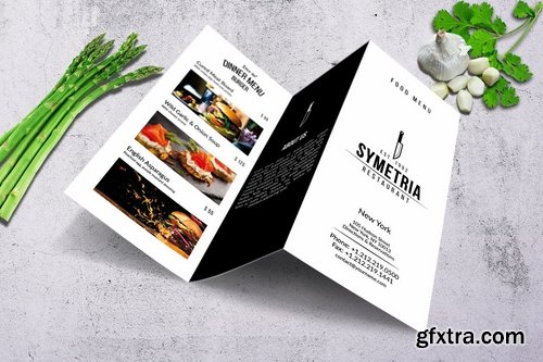 Minimal Trifold Food Menu Bundle