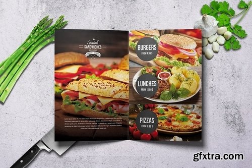 Minimal Bifold Food Menu Bundle