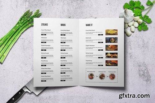 Minimal Bifold Food Menu Bundle