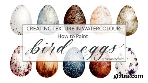 Create Textures in Watercolour: How to Paint Bird Eggs