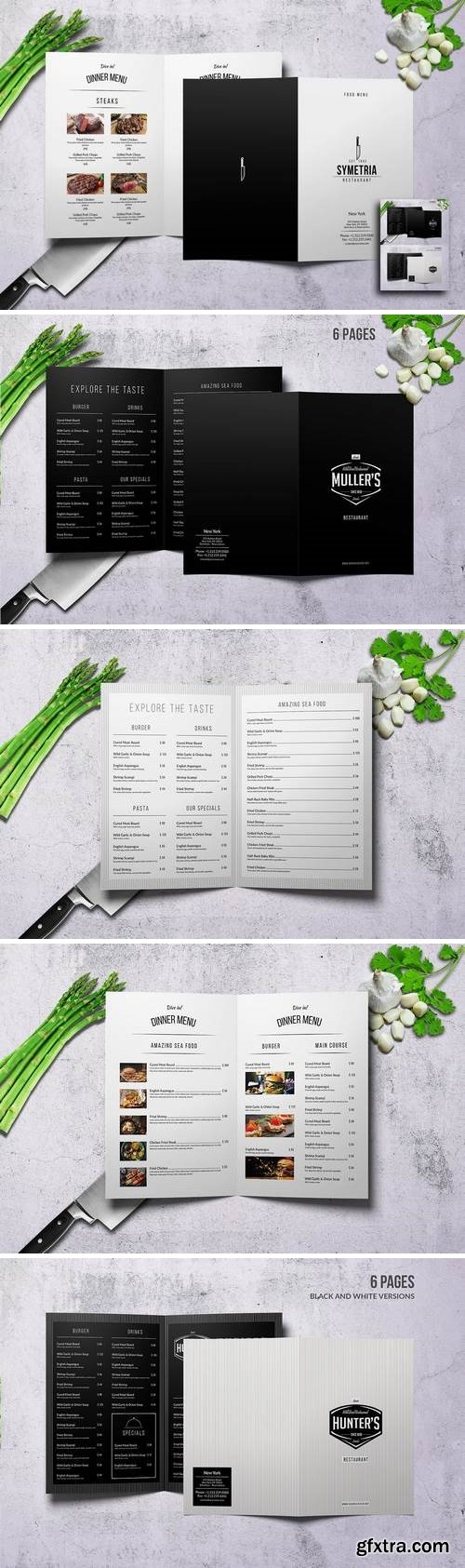 Minimal Bifold Food Menu Bundle