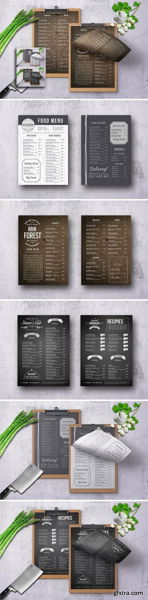 Single Page Menu Bundle 2