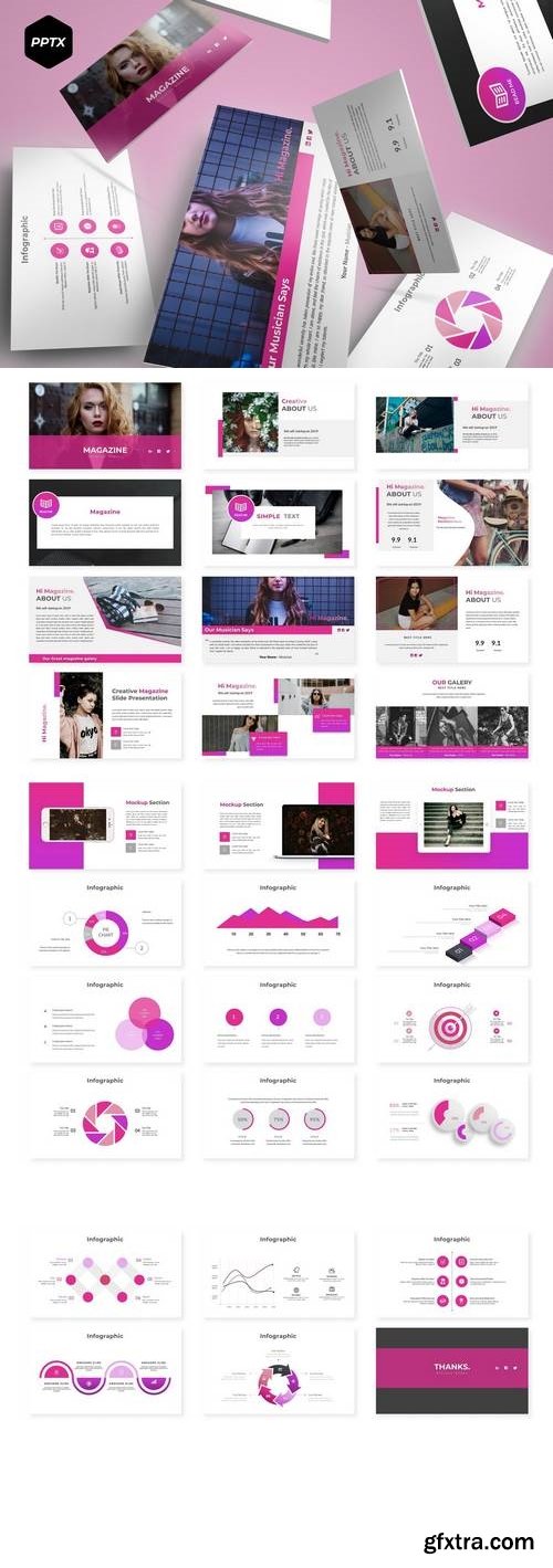 Magazine - Powerpoint, Keynote, Google Slides Templates