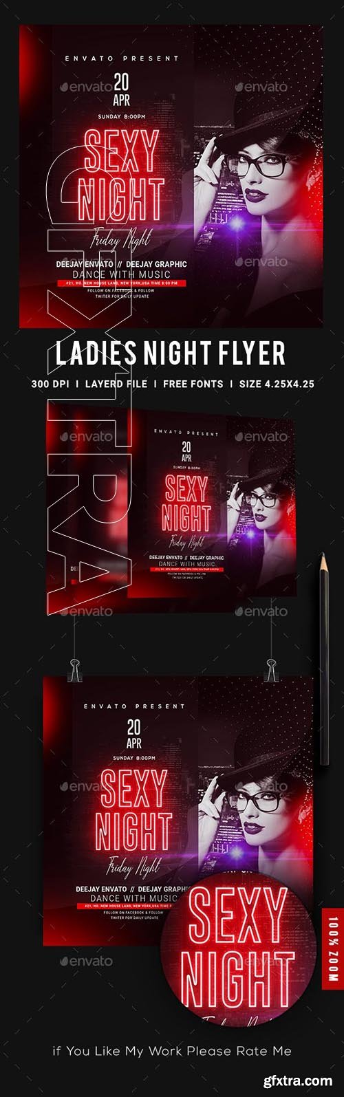 GraphicRiver - Ladies Night Club Flyer 23510406