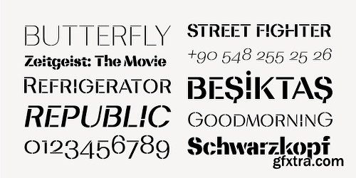 Bodrum Stencil Font Family - 20 Fonts