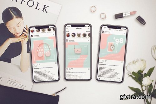 Candy Instagram Post & Instagram Story Template