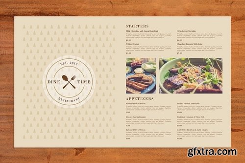 Modern Food Menu