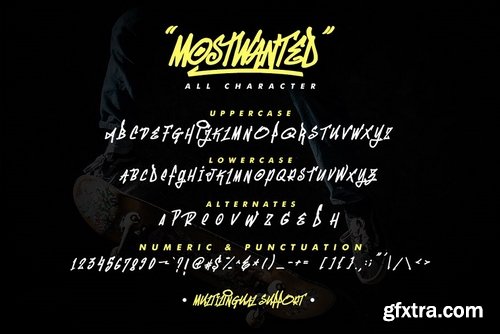 CM - MostWanted Graffiti Font 3653650