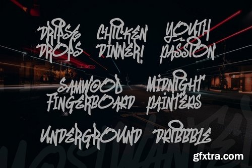 CM - MostWanted Graffiti Font 3653650