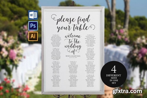 Wedding Seating Chart Pack