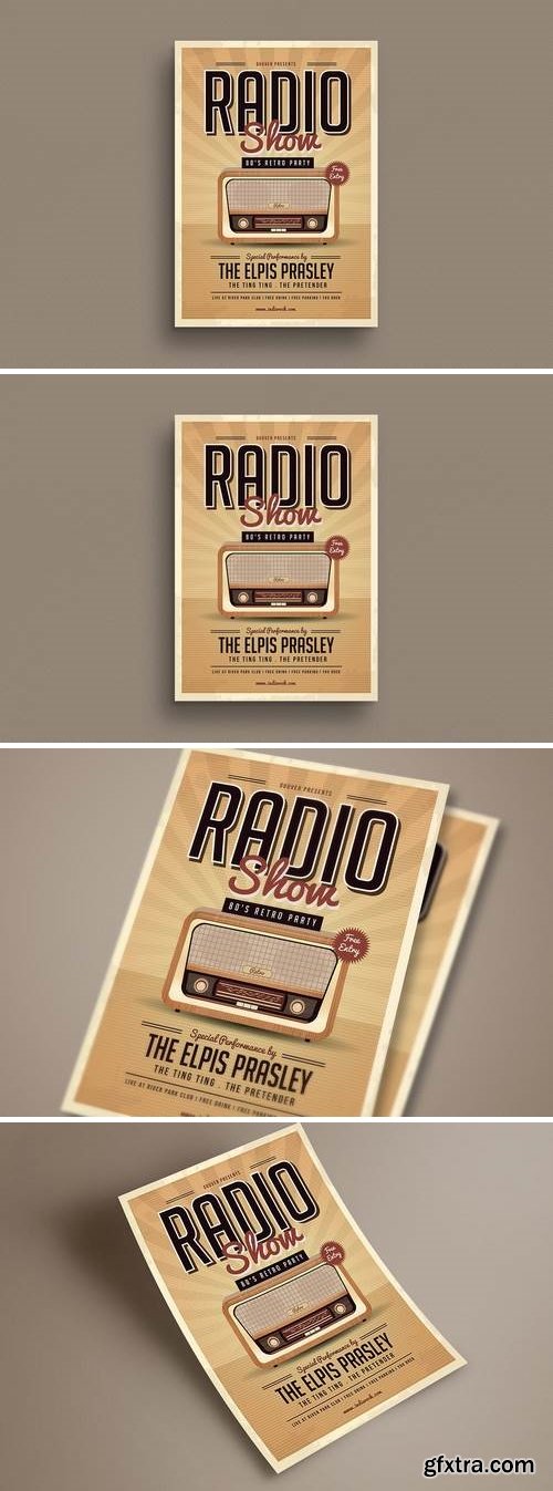 Retro Radio Party Flyer