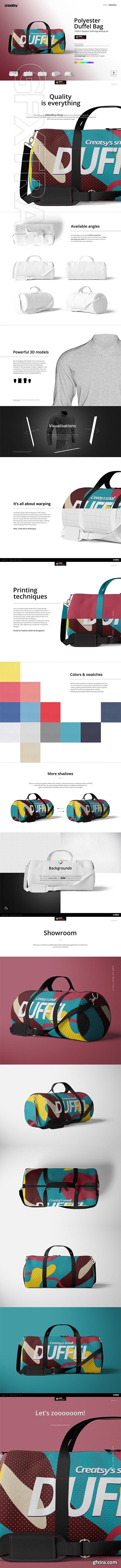 CreativeMarket - Duffel Bag Mockup Set 3623931