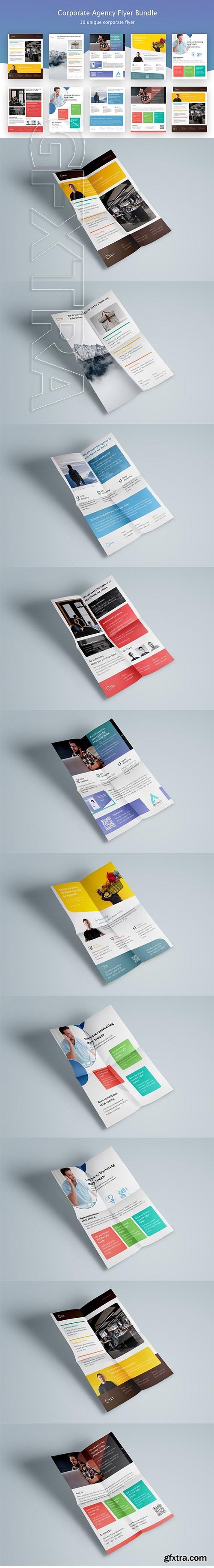 CreativeMarket - Corporate Agency Poster Flyer Bundle 3617501