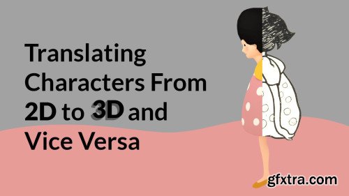 translating flat 2d characters to 3d