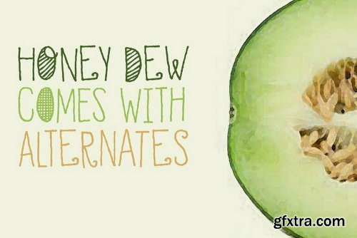 Honey Dew Font Family - 2 Fonts