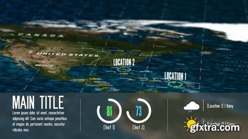 MotionArray Earth Map And Infographics 201266